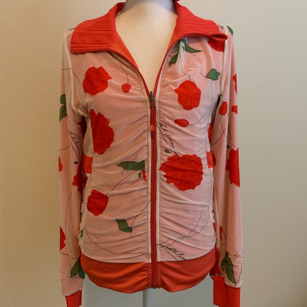 LuluLemon reversible poppy zip up jacket